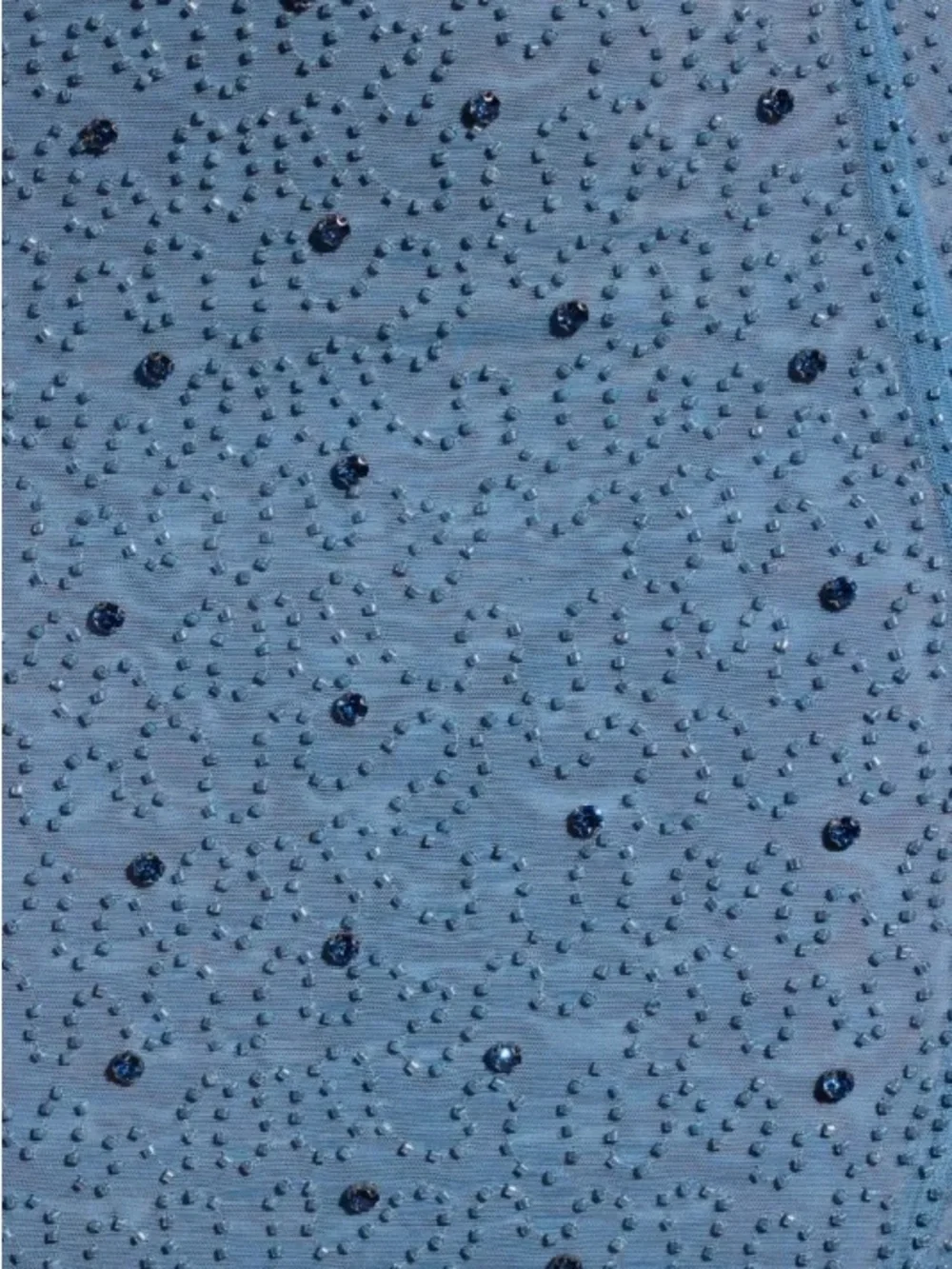 Oh Polly Embellished asymmetrical maxi dress in Smokey blue - Picture 4 of 6